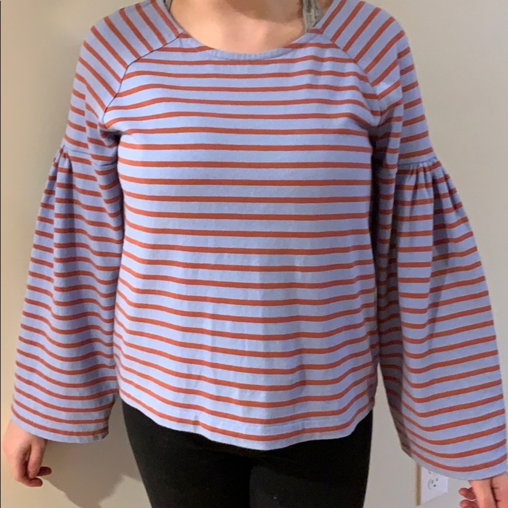 Madewell Flare Sleeve Top - Picture 6 of 6